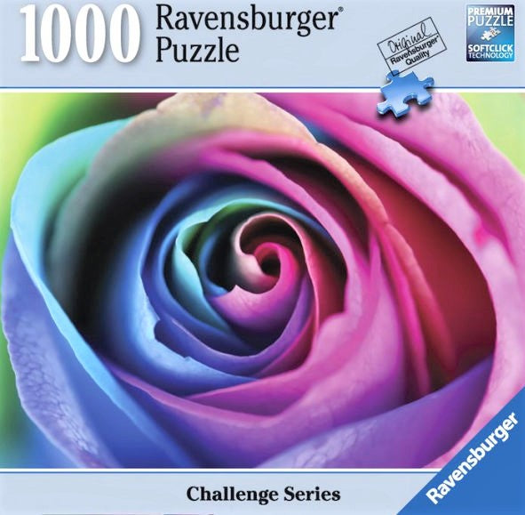 Ravensburger Challenge Series Rainbow Rose 1000 Piece Puzzle image 0